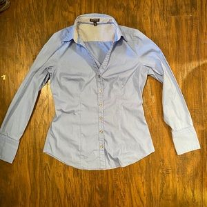 Express blue button-down